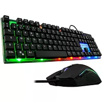 Clavier Gamer membrane RGB / Souris optique Gamer jusquet 39 à 2400 DPI